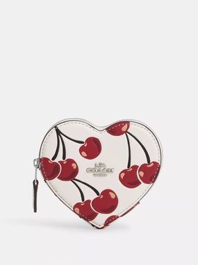 Coach Cherry Heart Wallet